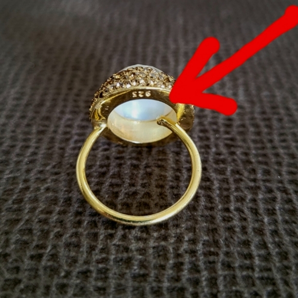 Zeyzey Faceted Opaque Moonstone🌙 Statement Ring - Picture 15 of 15